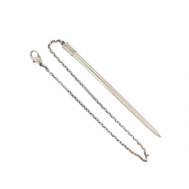 MINI STYLO HERMES PORTE MINES POUR AGENDA EN ARGENT MASSIF SILVER PENCIL PEN