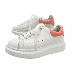 CHAUSSURES ALEXANDER MCQUEEN OVERSIZE 553770 CUIR CROCO 35 36 FR SNEAKERS 500€