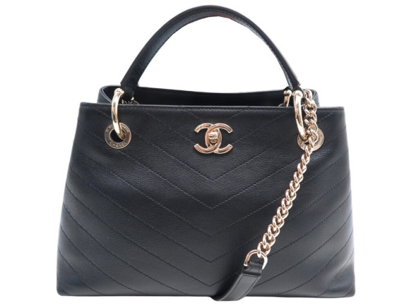 sac a main chanel petit chopping v stitch cuir