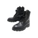 CHAUSSURES PRADA COMBAT BOOTS 36 IT 37 FR BOTTINES RANGERS EN CUIR NOIR 1250€