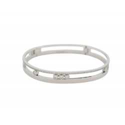 NEUF BRACELET MESSIKA BANGLE MOVE ROMANE 6514 OR BLANC DIAMANT JONC 15 CM 12900€