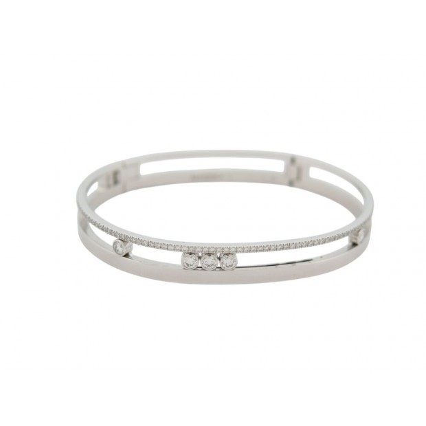 NEUF BRACELET MESSIKA BANGLE MOVE ROMANE 6514 OR BLANC DIAMANT JONC 15 CM 12900€