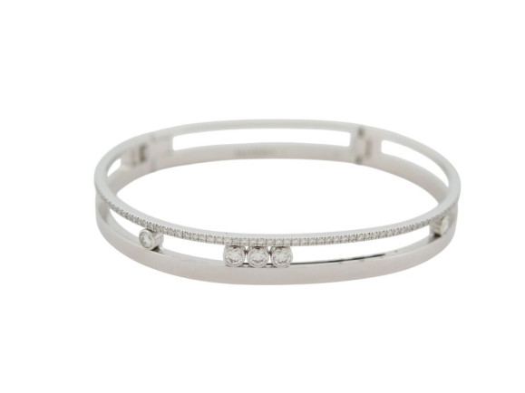  bracelet messika bangle move romane 6514 or blanc