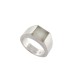 BAGUE CARTIER TANK EN OR BLANC 18K 13.6 GR SERTIE PIERRE DE LUNE GOLD RING 2690€