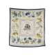 VINTAGE FOULARD HERMES QUAI AUX FLEURS 1ERE EDITION 1952 SOIE CARRE SCARF 530€