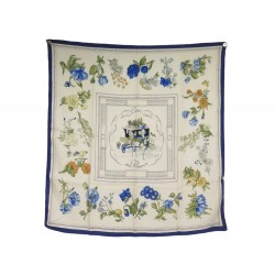 VINTAGE FOULARD HERMES QUAI AUX FLEURS 1ERE EDITION 1952 SOIE CARRE SCARF 530€