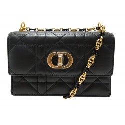SAC A MAIN DIOR MINI MISS CARO EN CUIR NOIR BANDOULIERE BLACK HAND BAG 2650€