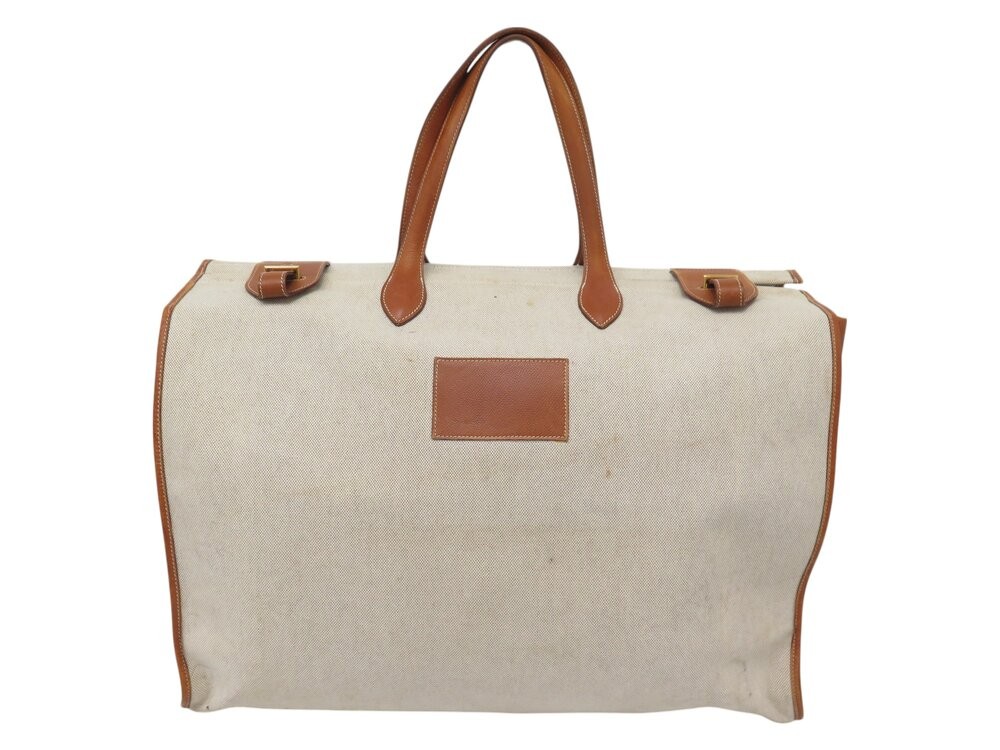 sac de voyage a main hermes kaba 52cm toile