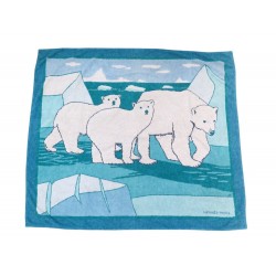 SERVIETTE DE PLAGE HERMES DOUBLE DRAP DE BAIN OURS POLAIRES BEACH TOWEL 610€