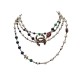 NEUF COLLIER CHANEL SAUTOIR 2019 PERLES PIERRE SCARABEE LOGO CC METAL DORE 2300€