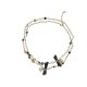 NEUF COLLIER SAUTOIR CHANEL 2018 PERLES NOEUD EN CUIR LOGO CC STRASS ET PIERRES