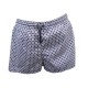 MAILLOT DE BAIN HERMES BOXER L T 46 BLEU SHORT BLUE SWIMSUIT COTON COTTON 530€