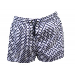 MAILLOT DE BAIN HERMES BOXER L T 46 BLEU SHORT BLUE SWIMSUIT COTON COTTON 530€
