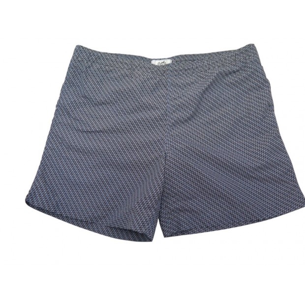 MAILLOT DE BAIN HERMES H BOXER L T 46 BLEU SHORT BLUE SWIMSUIT EN NYLON 530€