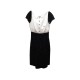 ROBE CHANEL P50206W05568 36 S BOUTONS LOGO CC VELOURS MOTIF CAMELIA DRESS 4600€