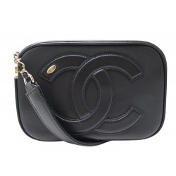 NEUF SAC CHANEL CEINTURE AS0406 EN CUIR NOIR LOGO CC MANIA BELT WAIST BAG 4500€