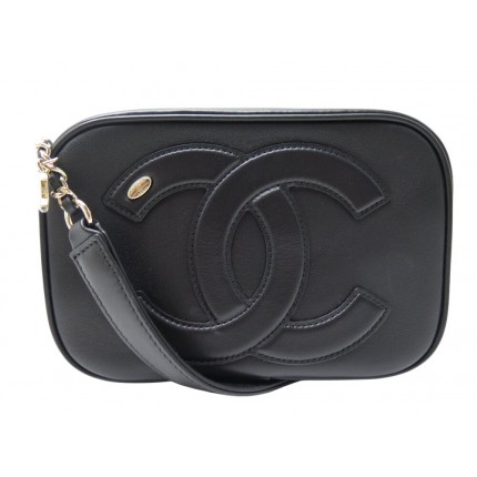NEUF SAC CHANEL CEINTURE AS0406 EN CUIR NOIR LOGO CC MANIA BELT WAIST BAG 4500€