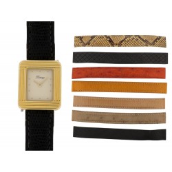 MONTRE POIRAY MA PREMIERE 22 MM OR ET ACIER + 7 BRACELETS QUARTZ WATCH 7450€