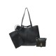 NEUF SAC A MAIN POLENE CYME CUIR GRAINE NOIR PORTEFEUILLE NUM7 BANDOULIERE 580€