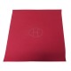 TAPIS DE BRIDGE HERMES EVELYNE FEUTRE BORDEAUX BURGUNDY FELT BRIDGE MAT CARPET