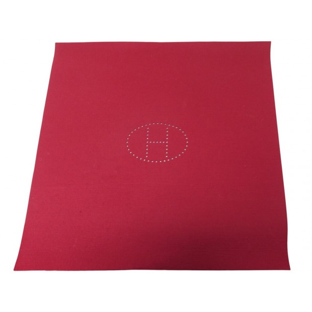 TAPIS DE BRIDGE HERMES EVELYNE FEUTRE BORDEAUX BURGUNDY FELT BRIDGE MAT CARPET