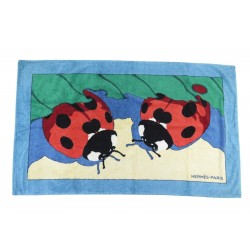 SERVIETTE DE PLAGE HERMES COCCINELLES DRAP DE BAIN COTON COTTON BEACH TOWEL 610€