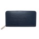 PORTEFEUILLE LOUIS VUITTON ZIPPY ORGANIZER EN CUIR EPI BLEU MARINE WALLET 740€
