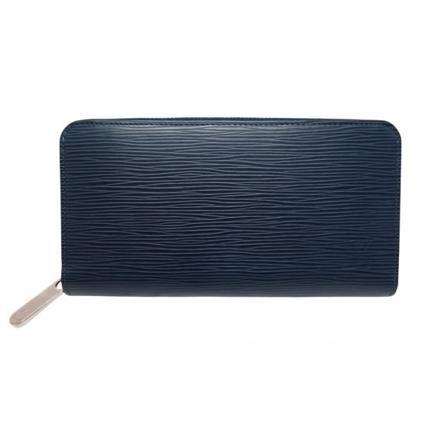 PORTEFEUILLE LOUIS VUITTON ZIPPY ORGANIZER EN CUIR EPI BLEU MARINE WALLET 740€