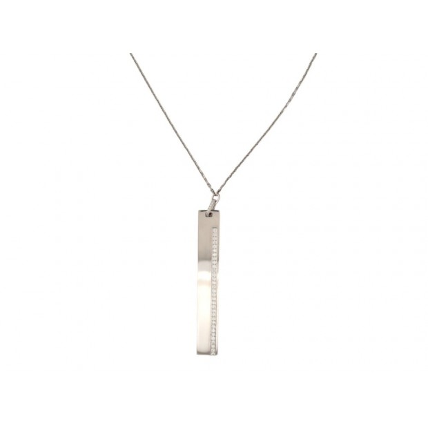 COLLIER SAUTOIR MESSIKA KATE 5781 PENDENTIF VERTICAL OR BLANC 18K DIAMANT 0.59€
