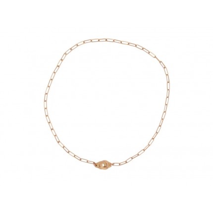 COLLIER DINH VAN MENOTTES R10 654107 EN OR ROSE 18K POCHON GOLD NECKLACE 2300€