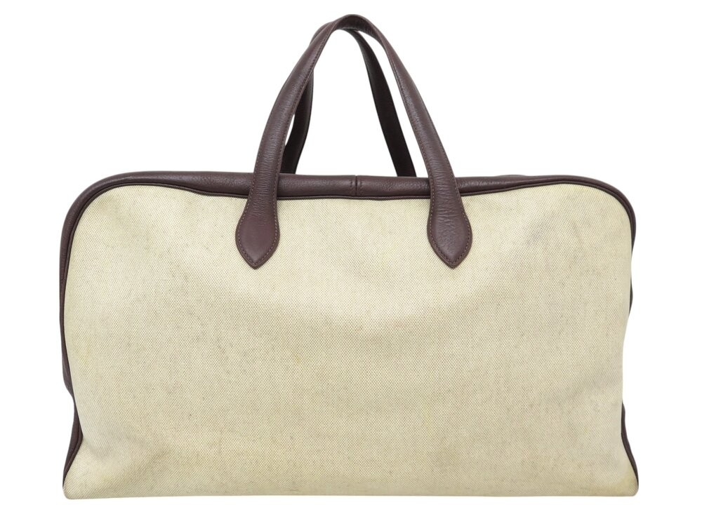 sac de voyage a main hermes victoria 50 toile