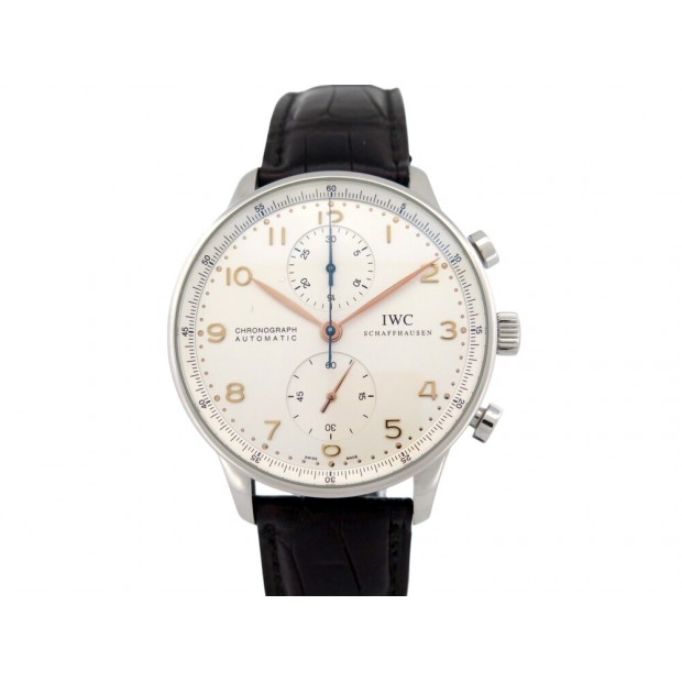 MONTRE IWC PORTUGIESER CHRONO ACIER 41 MM CHRONOGRAPHE AUTOMATIQUE WATCH 9000€