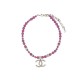 NEUF COLLIER CHANEL PERLES VIOLETTES IRIDESCENTES 2023 LOGO CC CHOKER 1590€