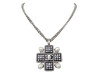 collier chanel ab8408 pendentif croix gripoix