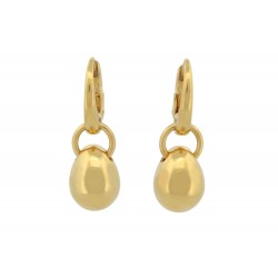 BOUCLES D'OREILLES POMELLATO PENDANTES GOUTTES OR JAUNE 18K 13GR EARRINGS 3000€