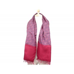NEUF ECHARPE HERMES DOUBLE FACE CACHEMIRE LAINE SOIE 134x30CM + BOITE SCARF 470€