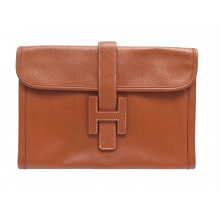 VINTAGE SAC A MAIN HERMES POCHETTE JIGE ELAN 29 PM CUIR HAND BAG PURSE 3300€