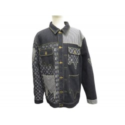 NEUF VESTE LOUIS VUITTON X NIGO BLOUSON MONOGRAM DENIM NEUF XXL 60 JACKET 2600€