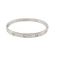 BRACELET CARTIER LOVE CRB6070417 T17.5 EN OR BLANC 18K 10 DIAMANTS BANGLE 19300€