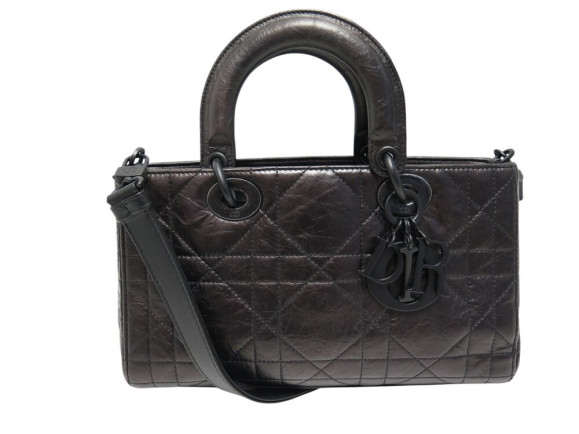  sac a main lady d joy medium all black cuir