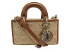  sac a main mini lady d joy raphia et cuir ms0267