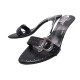 VINTAGE CHAUSSURES CHRISTIAN DIOR D CUIR NOIR 40.5 SANDALES MULES A TALONS 750€