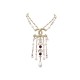 NEUF COLLIER CHANEL RAS DE COU PERLES MULTI RANGS FLECHE PEARLS NECKLACE 2200€