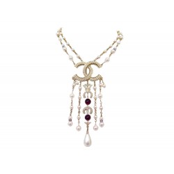 NEUF COLLIER CHANEL RAS DE COU PERLES MULTI RANGS FLECHE PEARLS NECKLACE 2200€