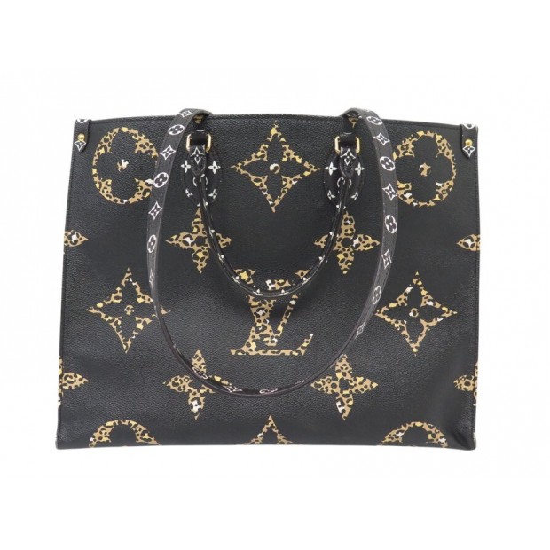 SAC A MAIN LOUIS VUITTON ONTHEGO GM JUNGLE M44674 TOILE ED LIMITEE TOTE HAND BAG