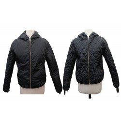 BLOUSON VESTE MATELASSEE LOUIS VUITTON REVERSIBLE AVEC CAPUCHE 38 M JACKET 1500€