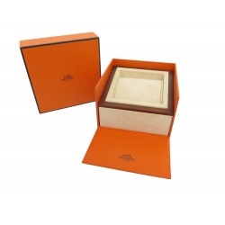 BOITE POUR MONTRE HERMES CAPE COD ARCEAU HEURE H CLIPPER 13CM ORANGE WATCH BOX