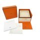 BOITE POUR MONTRE HERMES CAPE COD ARCEAU HEURE H CLIPPER 13CM ORANGE WATCH BOX