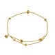 NEUF VINTAGE CEINTURE CHANEL 1997 PIERRES GRIPOIX 75CM COLLIER METAL DORE BELT