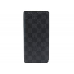 NEUF PORTEFEUILLE LOUIS VUITTON BRAZZA DAMIER GRAPHITE N62665 WALLET 590€